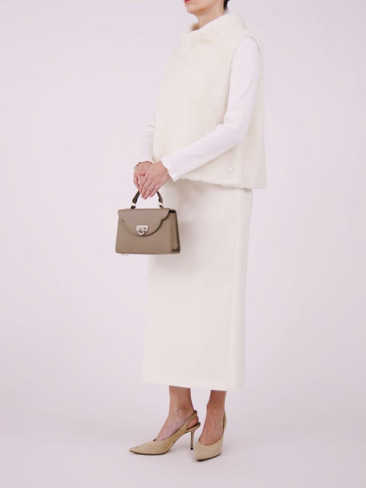 サイドパールエコファーハイネックジレ: AVENIRETOILE公式通販｜m-i-d