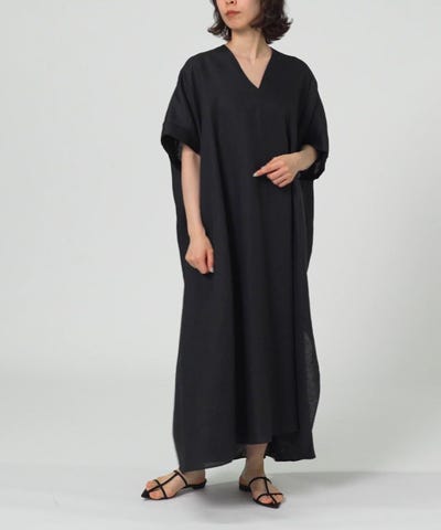 Demi-Luxe BEAMS【24SS完売品】リネンカフタンワンピース☆リネン Demi-Luxe BEAMS（デミルクス ビームス）リネン カフタン ワンピース