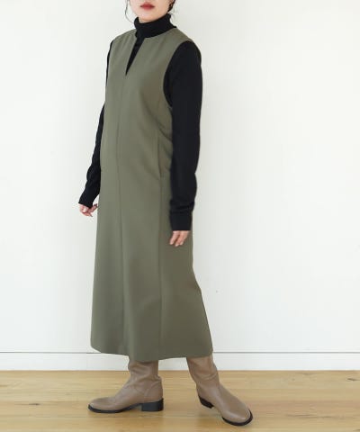 極美品✨ スーパービューティー タートルネック ニットワンピース ビジュー XL B:MING by BEAMS（ビーミング by ビームス）【タイムセール