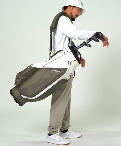 BEAMS GOLF（ビームス ゴルフ）バイカラー エイトハーフ キャディ