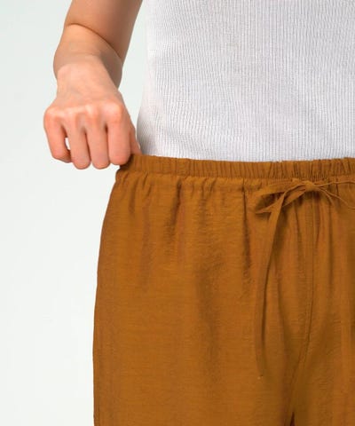 Demi-Luxe BEAMS レーヨン リネン ドローストリング パンツ Demi-Luxe BEAMS｜【6/25新規値下げ】レーヨン リネン ドロー