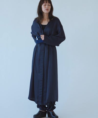 【即発送】CATHRI / ECOPET（R） Dress NAVY / S BEAMS Planets（ビームス プラネッツ）CATHRI / ECOPET(R) Dress Navy