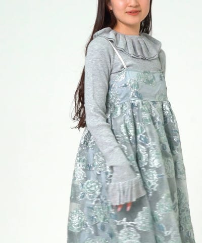 CAROLINA GLASER（カロリナ グレイサー）フラワージャカード ラメ