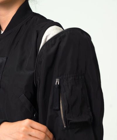 BEAMS BOY（ビームス ボーイ）デタッチ スリーブ ミリタリー