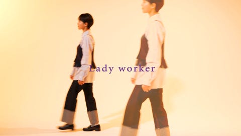 LO-18640(22.0cm ブラック): Lady worker（レディワーカー