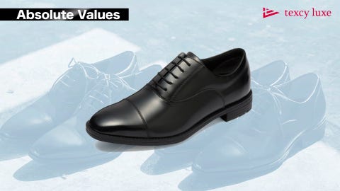 新品✨ アシックス テクシーリュクス ドレスシューズ GTX ブラック 24.5 TU-7704S(24.5cm ブラック): texcy luxe（テクシーリュクス