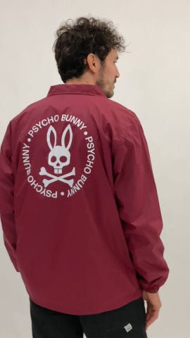 WEB限定]シルエットロゴ コーチジャケット｜Psycho Bunny