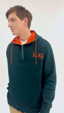 4BUNNY ハーフジップパーカ｜Psycho Bunny｜サイコバニー 公式ブランド