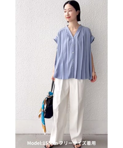 【ホワイト系（11）】バックプリーツスキッパーブラウス JAYRO｜バックプリーツスキッパーブラウス | Rakuten Fashion(楽天