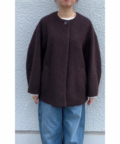 SHIPS any シャギーノーカラーコクーンコート SHIPS any any: シャギー ノーカラー コクーン コート : マルイ(丸井