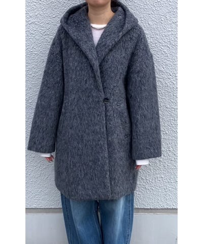 SHIPS any: シャギー フーディー ガウン コート｜ SHIPS 公式サイト