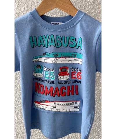 SHIPS Colors:90～130cm /〈洗濯機可能〉新幹線 プリント Tシャツ