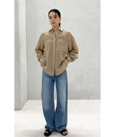 実力派ベーシック】〈手洗い可能〉IMPERIAL LINEN 混 オーバー サイズ