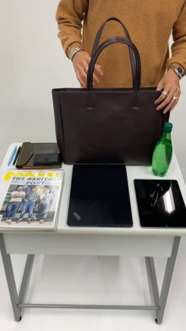 ships スマートレザートートバッグ　美品 SHIPS（シップス） トートバッグ SHIPS: スマート レザー トートバッグ