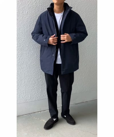 まみむ　美品　シップス ミドル丈ダウンコート ships サイズ38 SHIPS any: 〈撥水・防風等〉多機能 中綿 フード ミドル コート