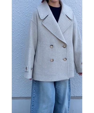 SHIPS any: カシミヤ ミックス テーラード ショート Pコート｜ SHIPS
