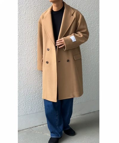 SHIPS any: PURE WOOL MELTON ダブル チェスターコート 25AW◇｜ SHIPS