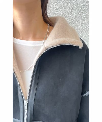 フェイク ムートン ジップ コート｜ SHIPS 公式サイト