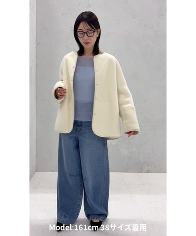 一部予約》【一部WEB限定】〈手洗い可能〉ボア フリース リバーシブル