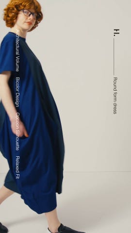 HeRIN.CYE | Round form dress (ワンピース(ロング） ) |SHEL'TTER