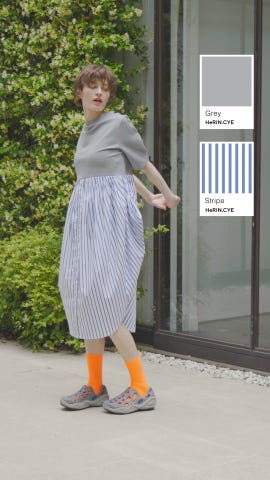 HeRIN.CYE | Cut docking shirt dress (ワンピース(ミニ