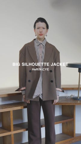 HeRIN.CYE | Big silhouette jacket (ジャケット ) |SHEL'TTER WEBSTORE