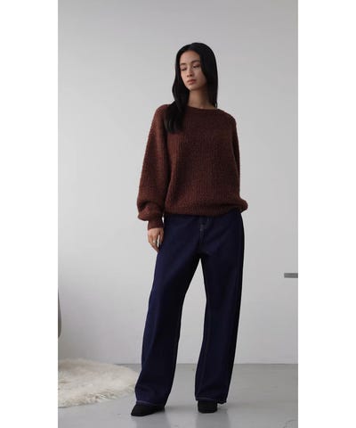 AZUL BY MOUSSY | O/W ライトオンスカーブデニム (ワイド ) |SHEL'TTER