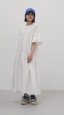 RODEO CROWNS WIDE BOWL | ピグメントドッキングティアードワンピース