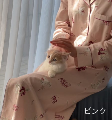 白猫のワンピース♡ピーチピンク アイリスコレクトプチ – アゾン