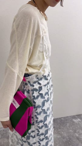 45th limited editionウォッシャブルスターフリンジキャミワンピース