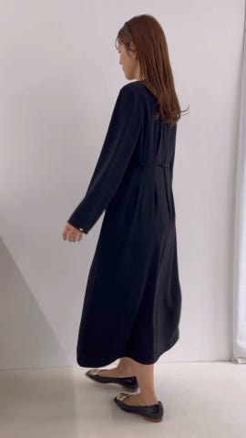 WEB限定 TIME SALE！］ウォッシャブルウエストタックワンピース（6