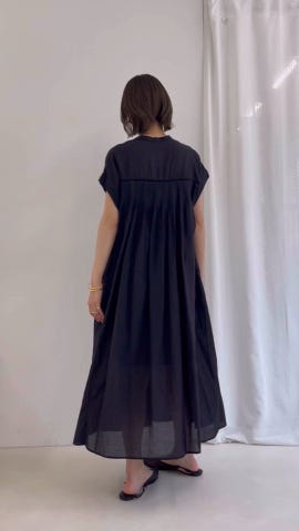 WEB限定 TIME SALE！］ウォッシャブル前ボタンタックギャザー