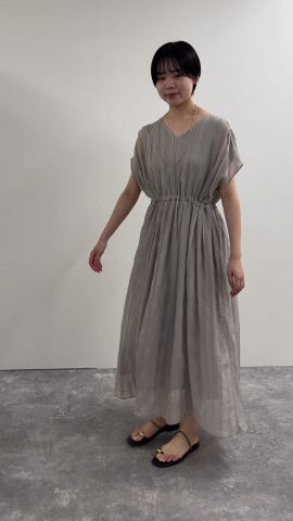 WEB限定】ウォッシャブルシアーチェックワンピース（6-0216-3-07-002