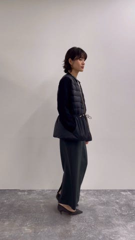 TAION/タイオン】別注ニットコンビダウンジャケット（5-0205-6-04-001