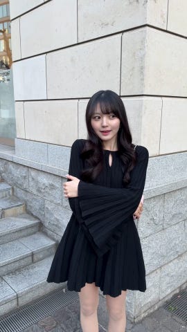 フレアスリーブニットミニワンピース[ks034] | レディースファッション