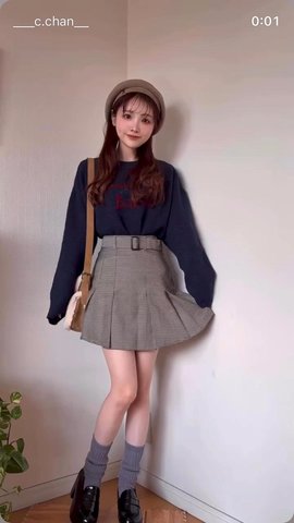 Simple Project グレー スカートパンツ SIDE LINE PANTS｜SKIRT/PANTS(スカート/パンツ)｜CLANE