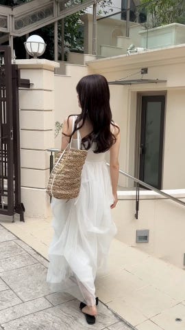 TRUSTY キャミワンピ ストライプローンキャミソールワンピース | human woman