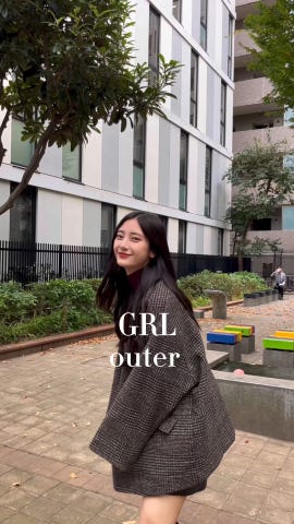 グレンチェックツイードジャケット[at2131] | レディースファッション