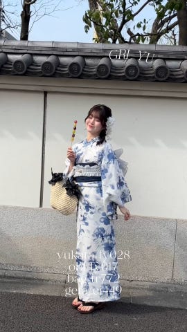 水彩花柄浴衣セット[fy028] | レディースファッション通販の