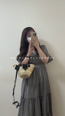 チェック柄カシュクールティアードワンピース[at2025] | レディース