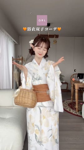 3点セット2Way水彩花柄浴衣セット[fy027] | レディース