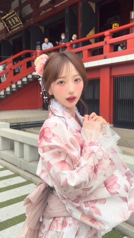 3点セット2Way水彩花柄セパレート浴衣[fy037] | レディース