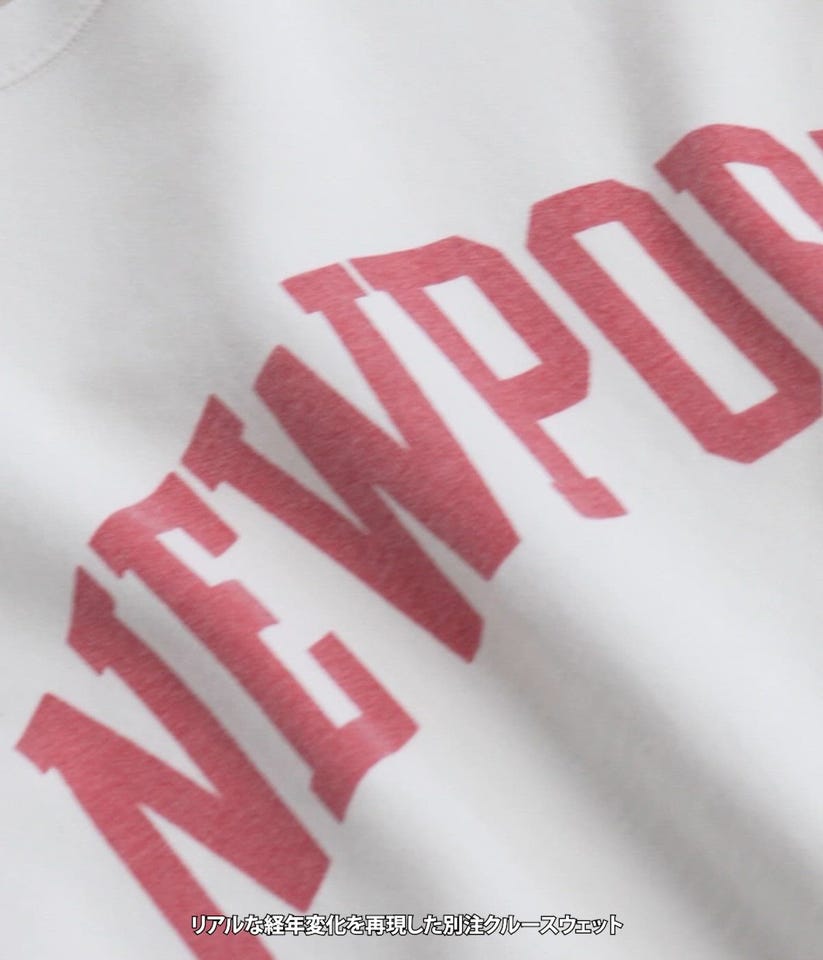 別注 SP加工裏毛クルー(NEW PORT) | REMI RELIEF(レミレリーフ