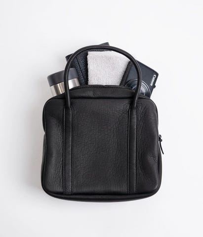 Aeta アエタ　BOSTON S ミニボストンバッグ　ブラック　オールレザー SQUARE BOSTON : S | Aeta(アエタ) / バッグ ボストンバッグ (メンズ