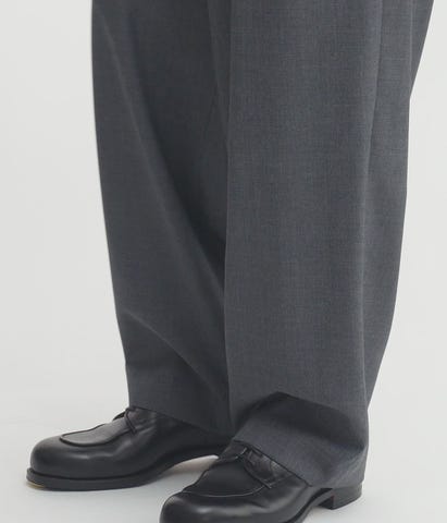 WOOL TROPICAL LOOSE FIT PANTS | ATON(エイトン) / パンツ スラックス