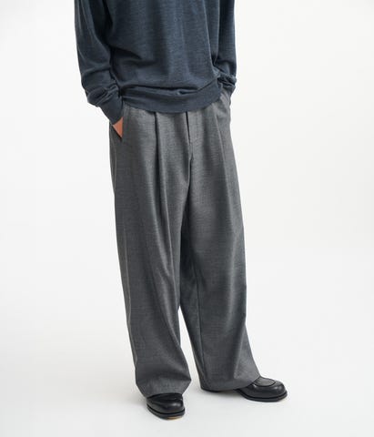 Melange Matt Worsted Side Seamless Trousers | Graphpaper(グラフ