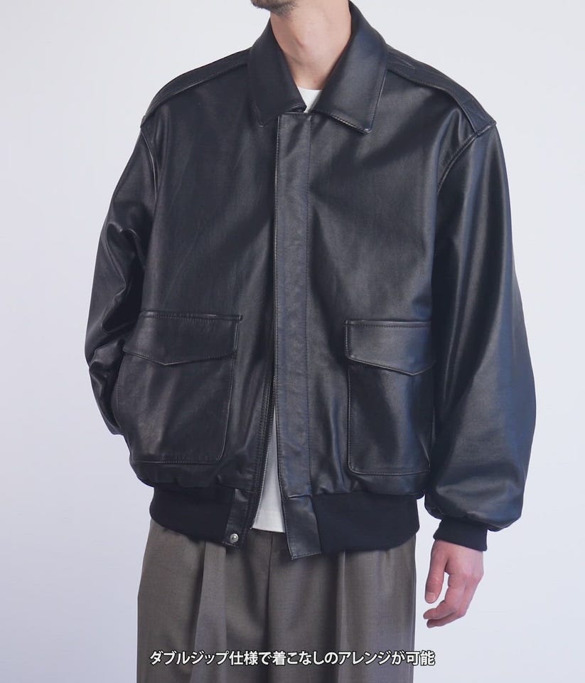 COW LEATHER VINTAGE FLIGHT JACKET | ssstein(シュタイン) / アウター