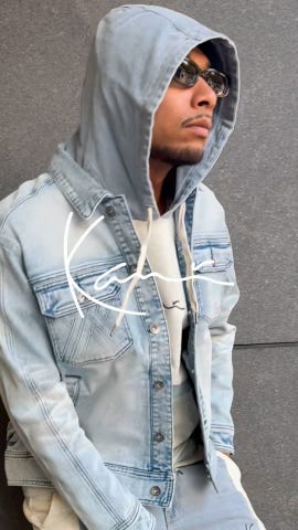 Karl Kani] ストレッチ ライン切替 デニム ジャケット | PEET ONLINE STORE