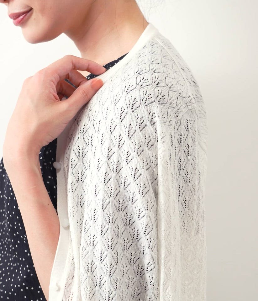 TCホールガーメント(R) 透かし柄カーディガン(51715670-2025