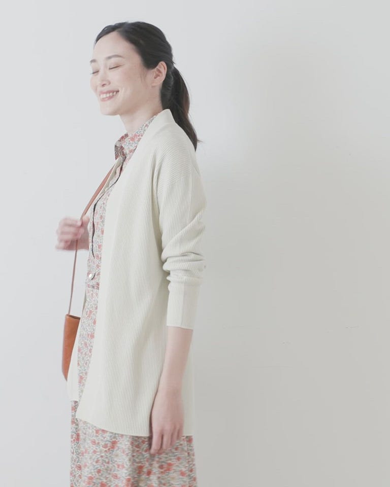 L】TCホールガーメント(R)ニット 着流しカーディガン(54712620-2024